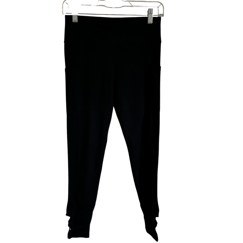 Mono B Stirrup‎ Leggings High Waist Yoga Pants with Pockets Black Size M